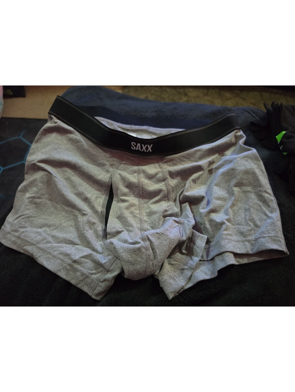 SAXX Daytripper Men's Ballpark Pouch Shirt Length Boxer Brief Gray 1pk Medium